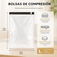 Bolsas de Viaje de Compresión Manual | Más Espacio, Menos Volumen 5