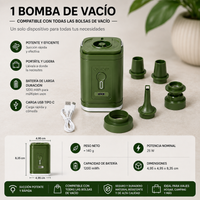 Compresor de Aire Portátil 2 en 1 | Inflador y Desinflador Inalámbrico con Luz LED de Camping y SOS 6