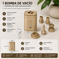 Compresor de Aire Portátil 2 en 1 | Inflador y Desinflador Inalámbrico con Luz LED de Camping y SOS 5