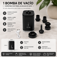 Compresor de Aire Portátil 2 en 1 | Inflador y Desinflador Inalámbrico con Luz LED de Camping y SOS 4